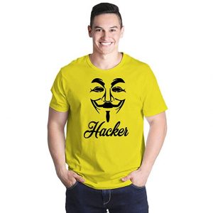 Unique Status 100% Pure Cotton Half Sleeves Round Neck Printed T-Shirt for Men | Desi T-Shirt | Hacker T-ShirtLemons Tshirt