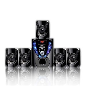 IKALL 5.1 Channel Wireless, USB, Auxiliary, Bluetooth Speaker System