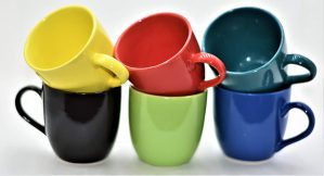 Multi Color Coffee Cup / Tea Cup set of 6