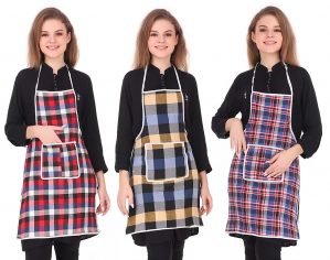 Kitchen Apron With Front Pocket – Set of 3