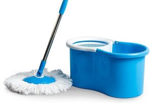 360° Bucket Spin Mop with One Microfiber Refill