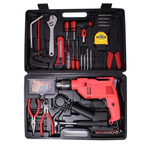 Drill Machine/Screwdriver & Hand Tools Kit with 121 Accessories for DIY, Home and Professional Use
